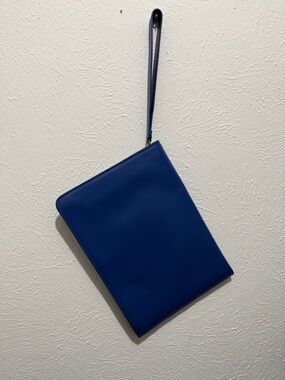 Jaeger-LeCoultre leather pouch Royal Blue Wristlet Clutch Beautiful!